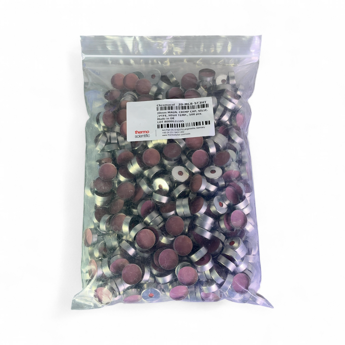 Thermo Scientific Assorted Crimp Caps w Septum 20-MCB-ST3HT, 20-MCB-ST3, 60180-513, C4020-36, 60180-514 - Image 3