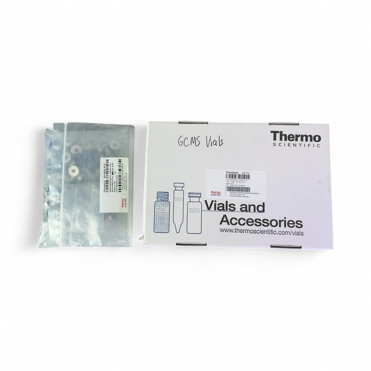 Thermo Scientific Chromacol 20-CV 20mL Clear Crimp Top Vials w 20mm Mag Septa Cap 20-MCB-ST3 | Order Direct and Save - Image 2