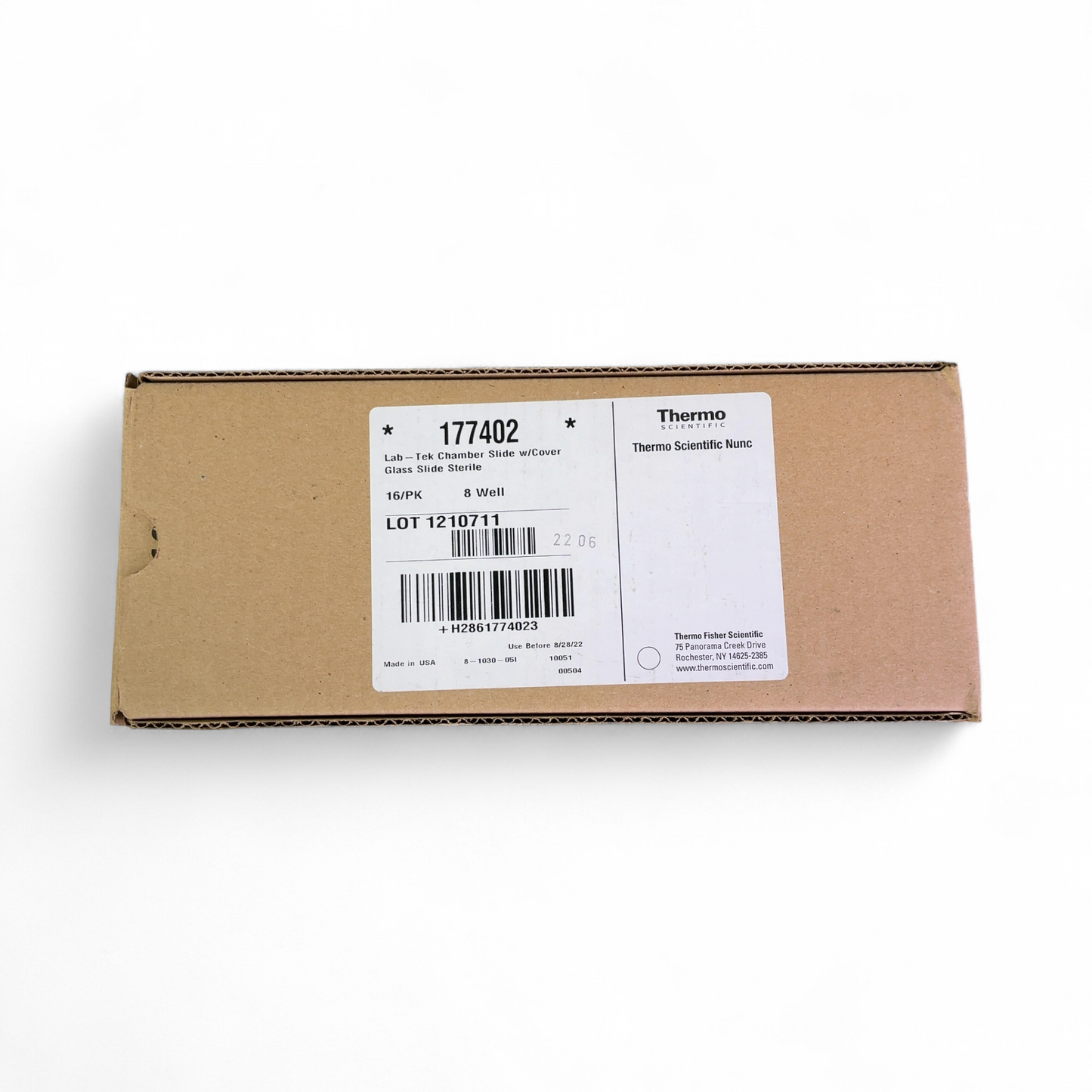 Thermo Scientific Nunc Lab-Tek Sterile Glass Chamber Slide w/ Cover 177402 (BO!) | Safe & Secure Shipping - Image 4