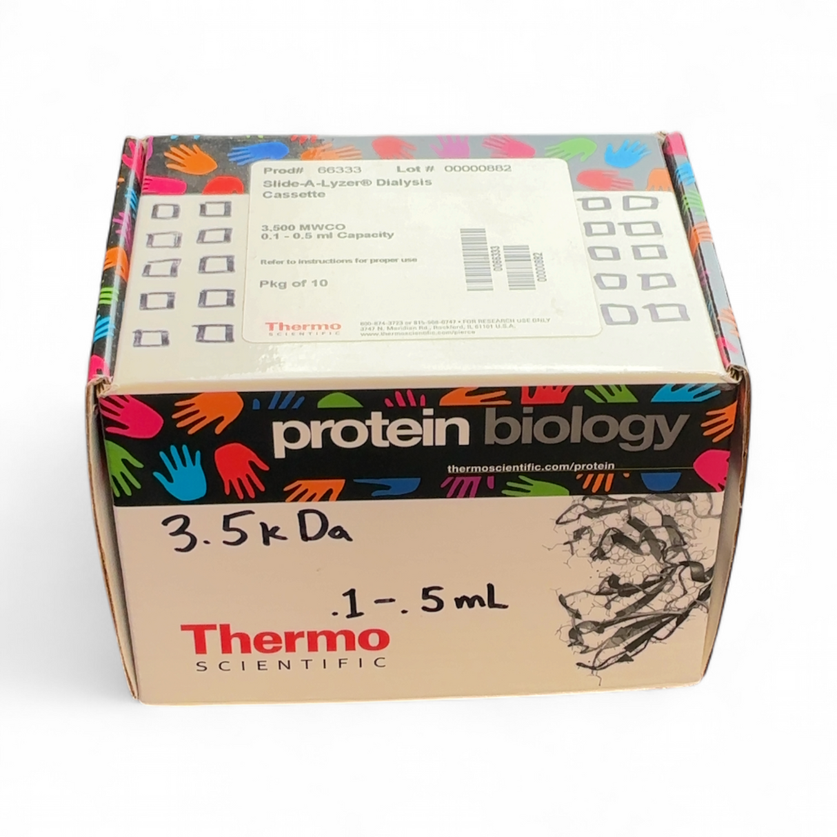 Thermo Scientific Slide-A-Lyzer Dialysis Cassette 3,500 MWCO 0.1-0.5 ml Capac... | Mr. Scientific - Image 3