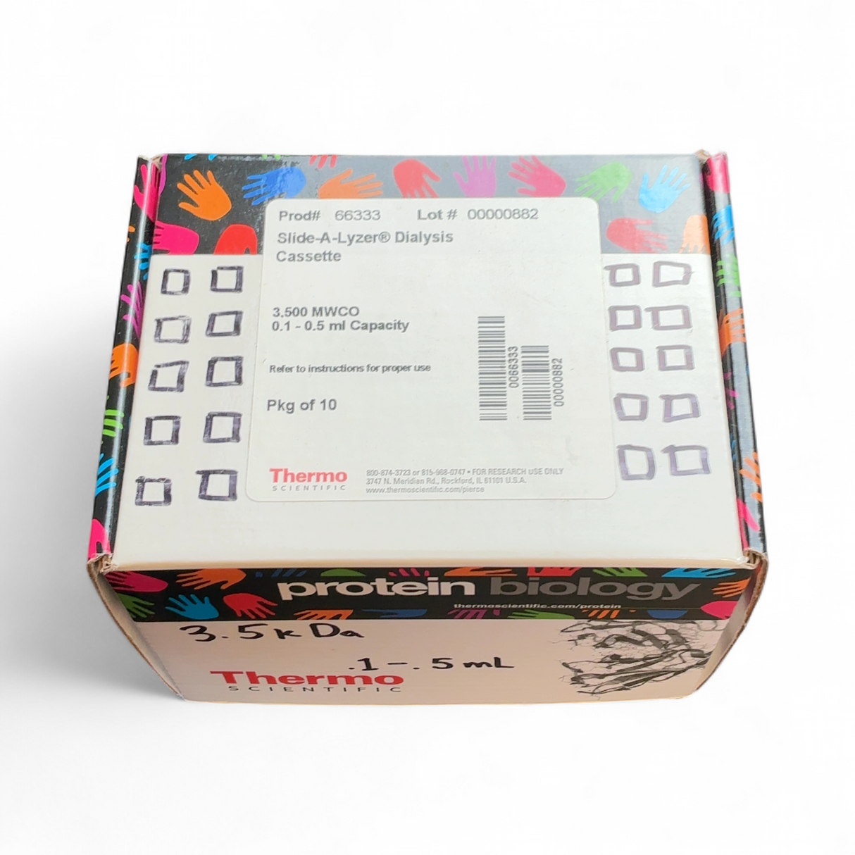 Thermo Scientific Slide-A-Lyzer Dialysis Cassette 3,500 MWCO 0.1-0.5 ml Capac... | Mr. Scientific - Image 5
