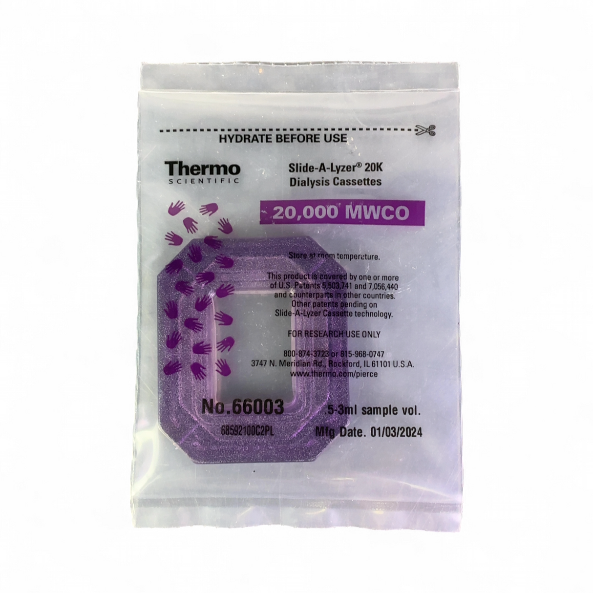 Thermo Scientific Slide-A-Lyzer Dialysis Cassette Mixed Lot EXPIRED | Order Direct and Save - Image 11