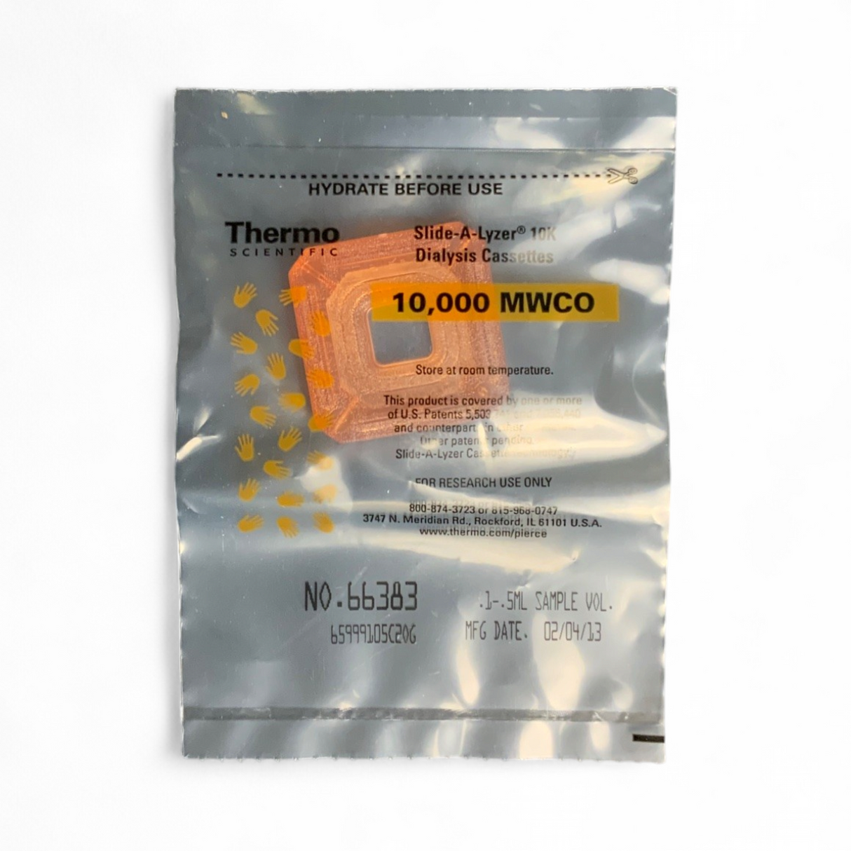 Thermo Scientific Slide-A-Lyzer Dialysis Cassette(Extra Strength) 66383 - Image 2