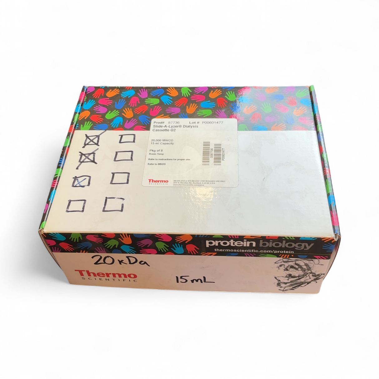 Thermo Scientific Slide-A-Lyzer Dialysis G2 20,000 MWCO 15 ml Capacity/ PN: 8... | Mr. Scientific - Image 4