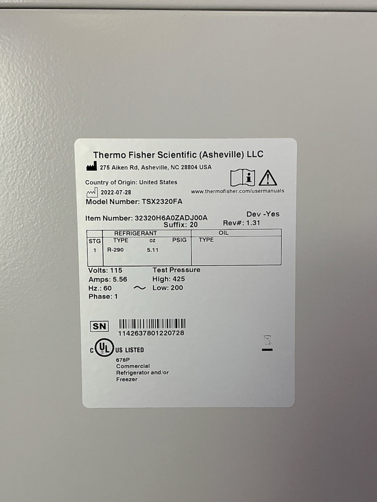 Thermo Scientific TSX Series High Performance Laboratory Freezer TSX2320FA (Best Offer!) | Ships Fast from Mr. Scientific - Image 10