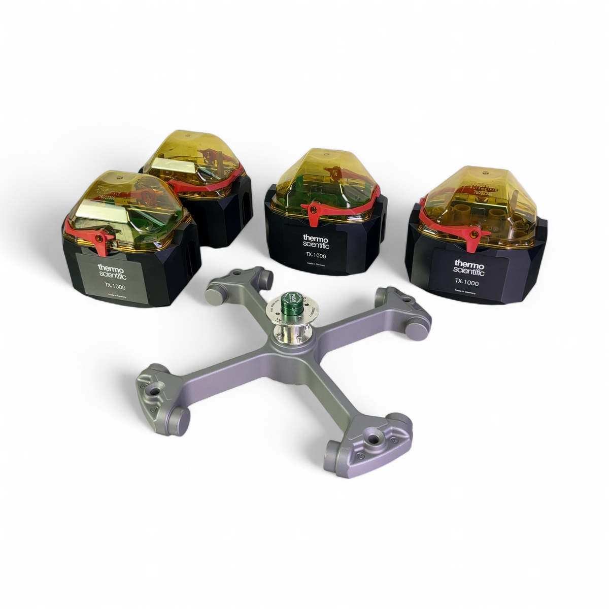 Thermo Scientific TX-1000 Centrifuge Swinging Bucket Rotor w Buckets & Adapters | Safe & Secure Shipping - Image 1