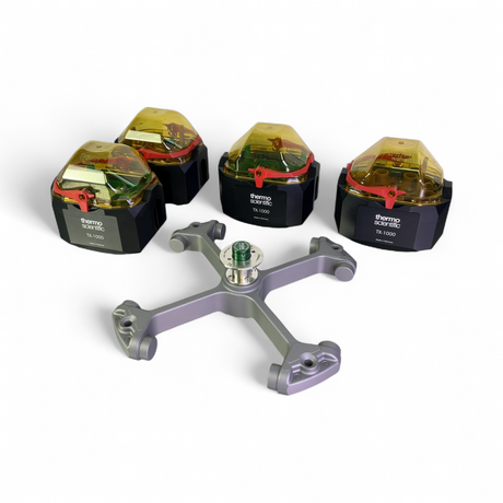 Thermo Scientific TX-1000 Centrifuge Swinging Bucket Rotor w Buckets & Adapters | Safe & Secure Shipping - Image 1