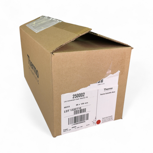 Thermo Scientific Universal Clear Sterile PS Plate Lids - 86x128mm 250002 (BO!) | Safe & Secure Shipping - Image 1