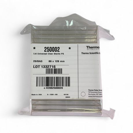 Thermo Scientific Universal Clear Sterile PS Plate Lids - 86x128mm 250002 (BO!) | Safe & Secure Shipping - Image 3