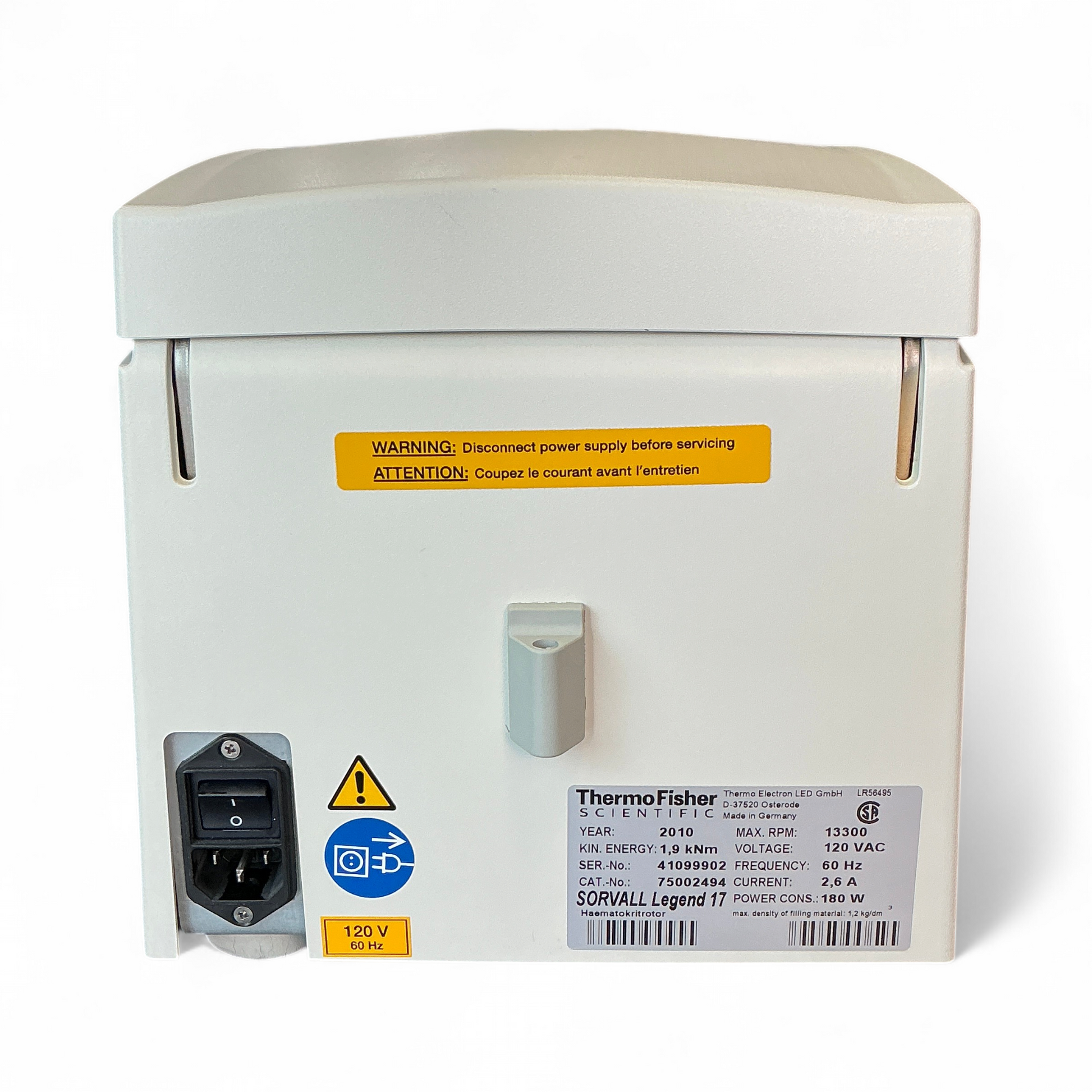 ThermoFisher Scientific Sorvall Legend 17 Microcentrifuge w Haematokritrotor 75002494-3473 (BO!) | Mr. Scientific - Image 15