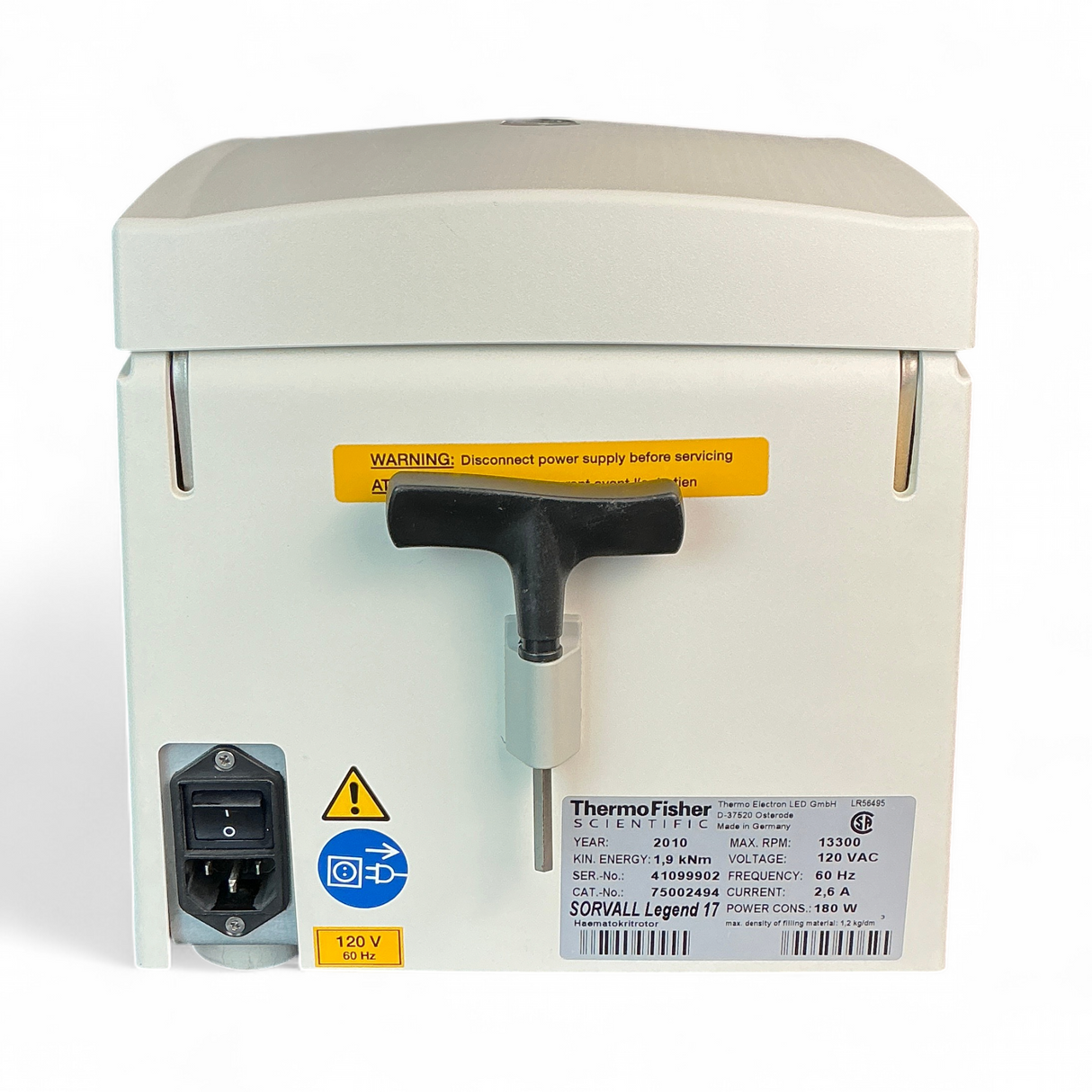 ThermoFisher Scientific Sorvall Legend 17 Microcentrifuge w Haematokritrotor 75002494-3473 (BO!) | Mr. Scientific - Image 22