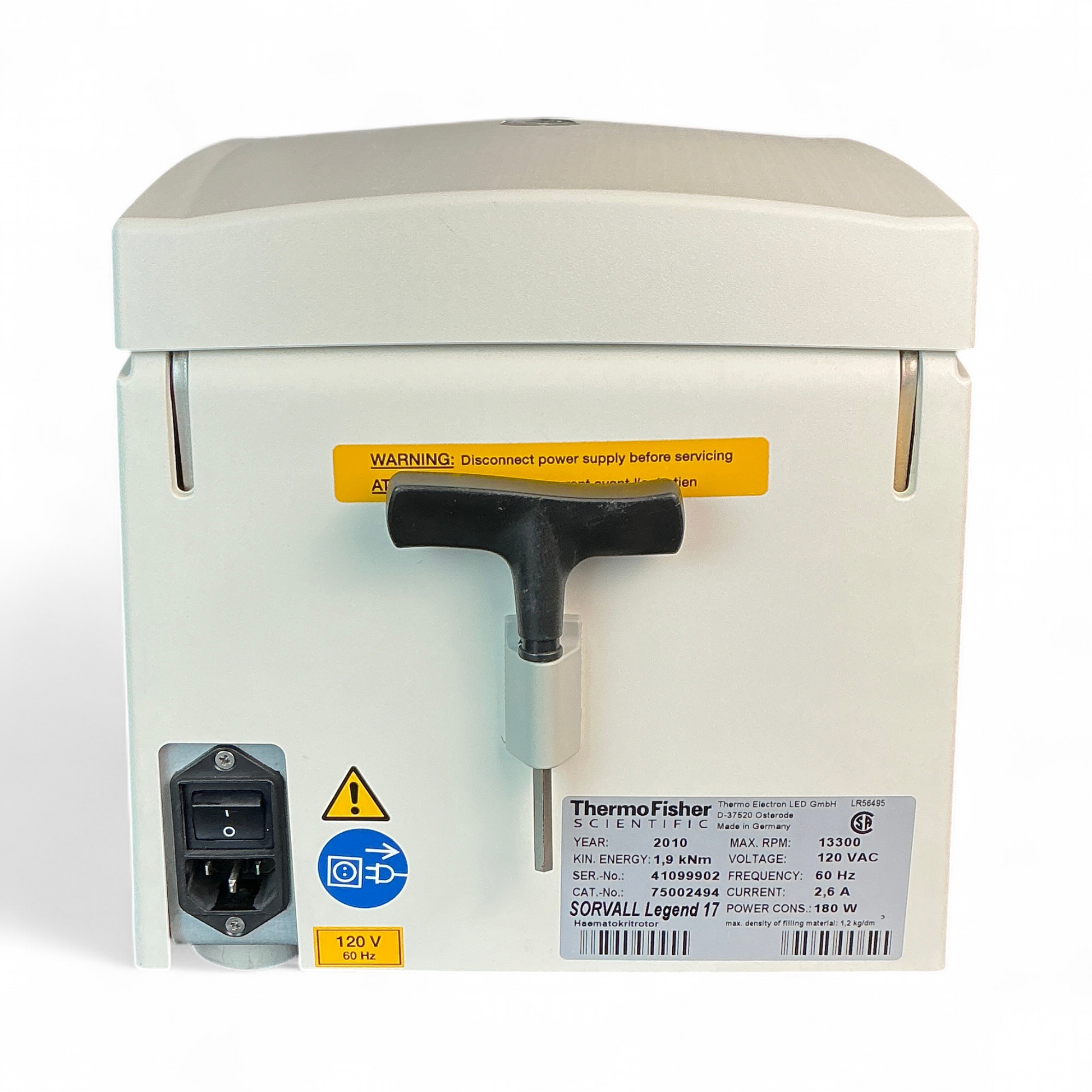 ThermoFisher Scientific Sorvall Legend 17 Microcentrifuge w Haematokritrotor 75002494-3473 (BO!) | Mr. Scientific - Image 22
