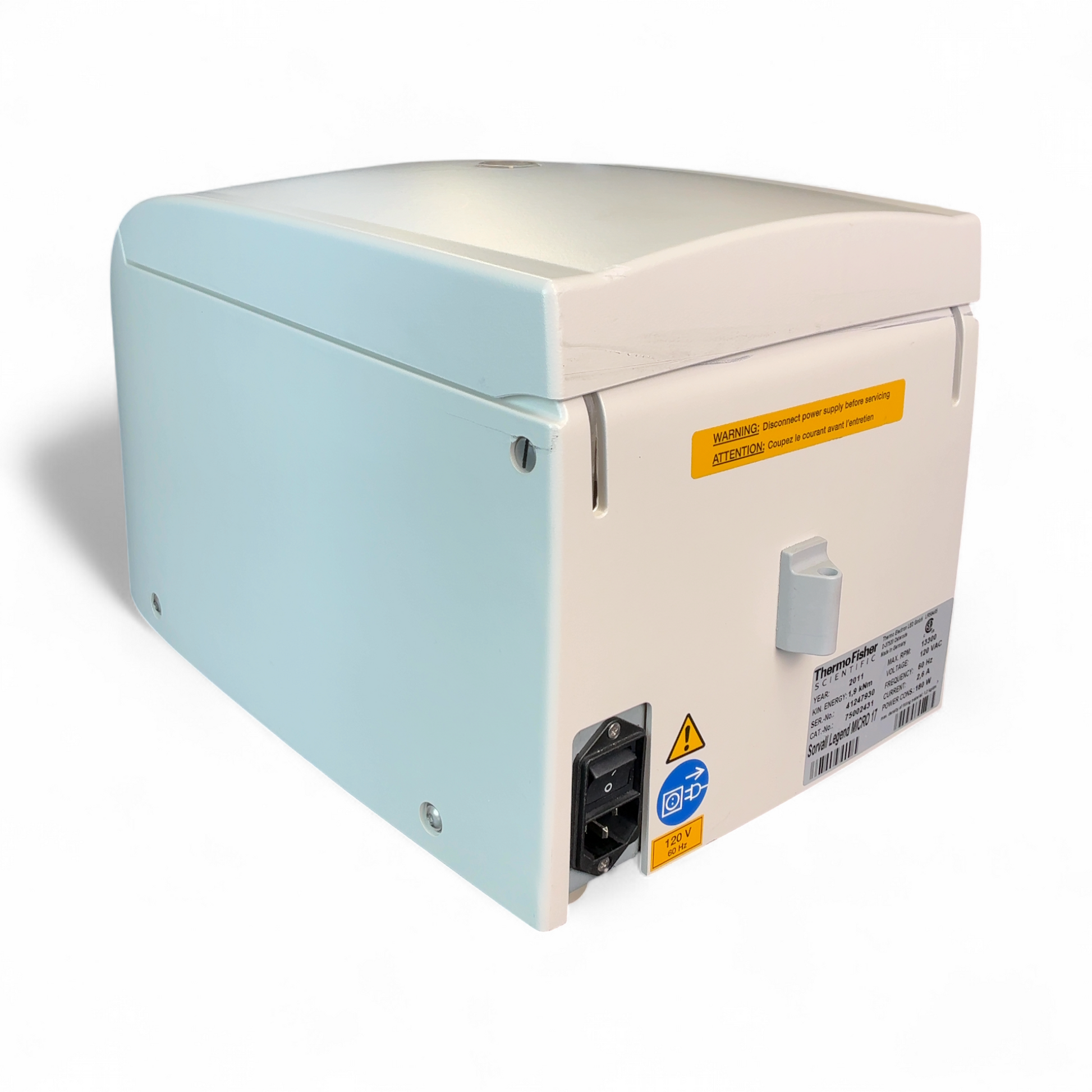 ThermoFisher Scientific Sorvall Legend Micro 17 Centrifuge w Rotor 75002431-3424 | Ships Fast from Mr. Scientific - Image 8
