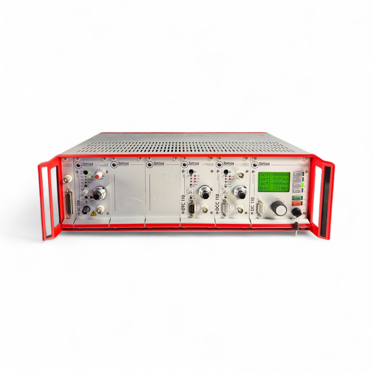 Toptica DC110 19" Diode Laser Controller w/ SC110 DTC110 DCC110 Modules - Image 1