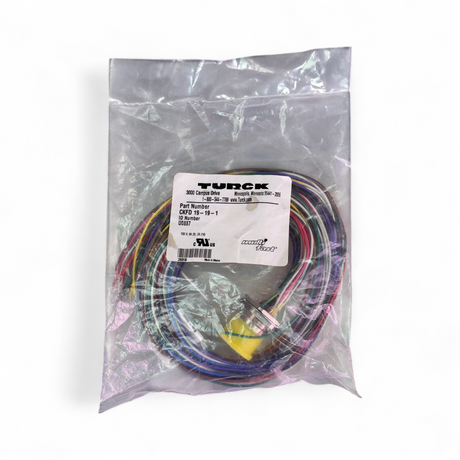Turck 2x Connector Cable Assemblies CFKD 19-19-1 U0887 (Best Offer!) | Ships Fast from Mr. Scientific - Image 3