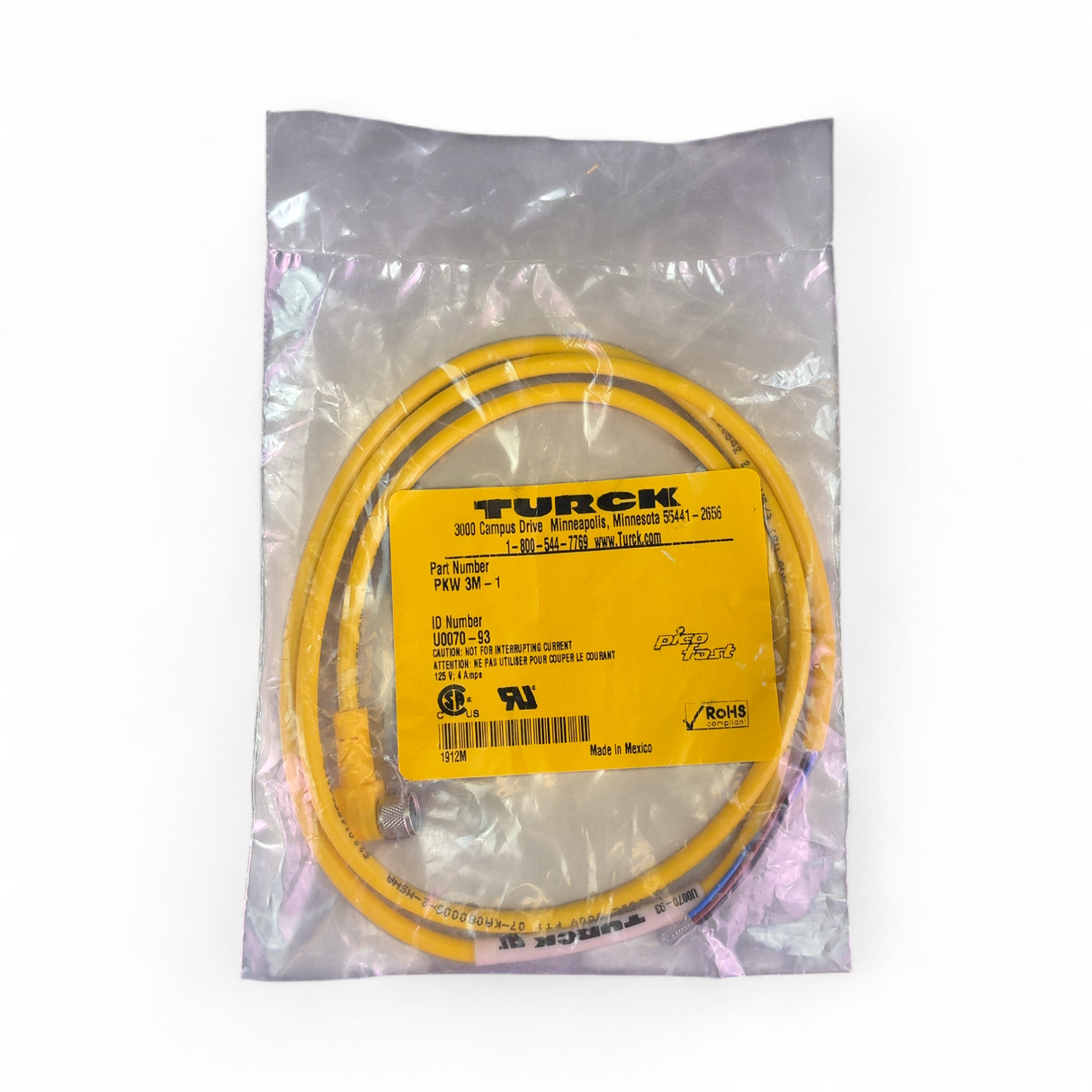 Turck Assorted PicoFast & PentaFast Cable Assemblies PSG 4M-1, PSG 6M-1, PKW 3M-1, VKG 3M-1 (BO!) | Safe & Secure Shipping - Image 7