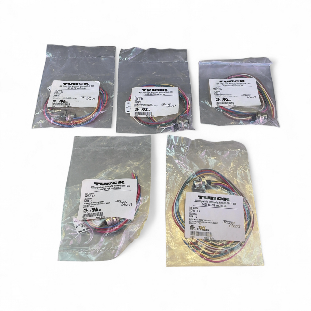 Turck EuroFast FKFD 8-0.5 Cable Assembly U4501-2 - Lot of 5x (Best Offer!) | Mr. Scientific - Image 2