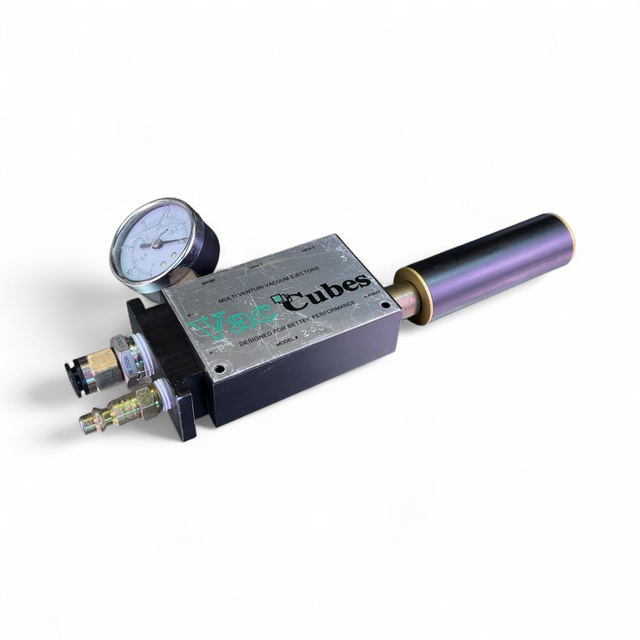 Vac Cubes Model 240 Multi Venturi Vacuum Ejector (Best Offer!) | Safe & Secure Shipping - Image 1