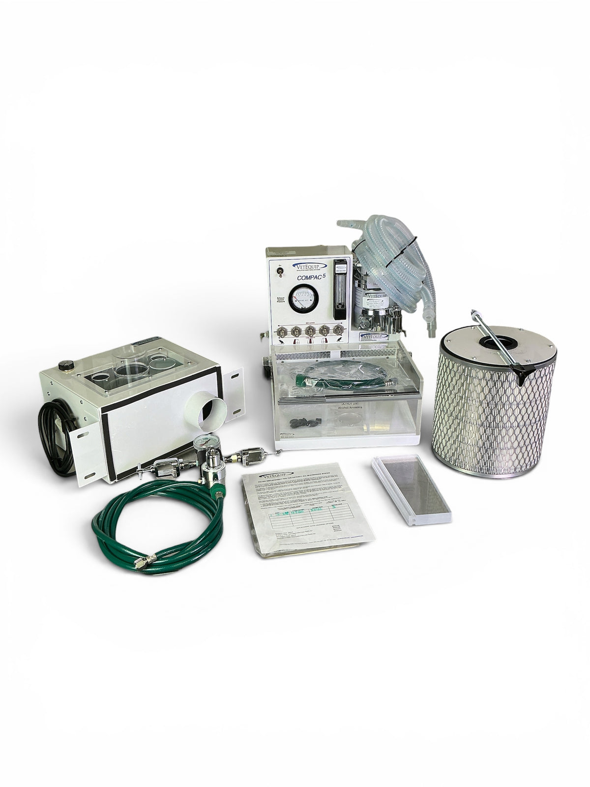 VetEquip Compac5 Isoflurane Rodent Anesthesia Center w Carbon Filter & Accessories (BO!) | Safe & Secure Shipping - Image 1