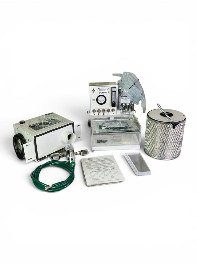 VetEquip Compac5 Isoflurane Rodent Anesthesia Center w Carbon Filter & Accessories (BO!) | Safe & Secure Shipping - Image 1