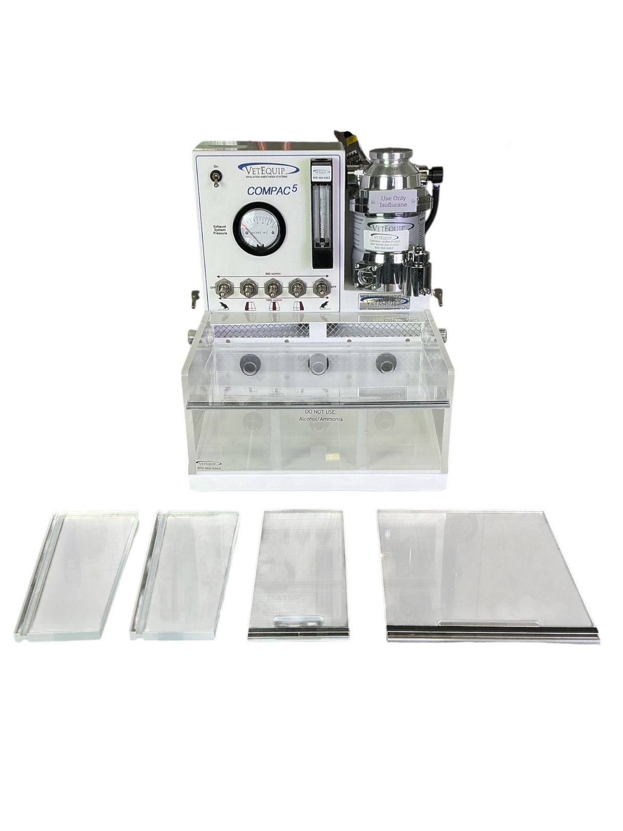 VetEquip Compac5 Isoflurane Rodent Anesthesia Center w Carbon Filter & Accessories (BO!) | Safe & Secure Shipping - Image 2