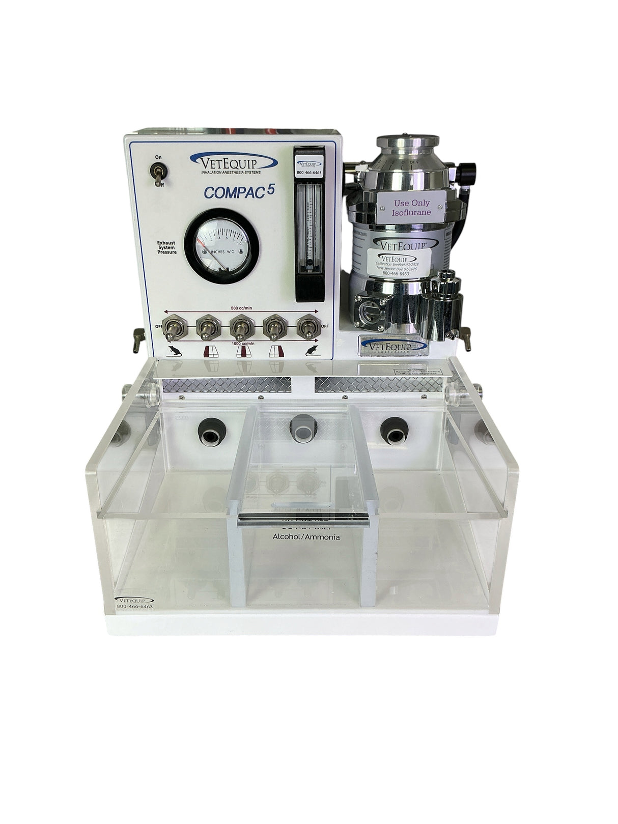 VetEquip Compac5 Isoflurane Rodent Anesthesia Center w Carbon Filter & Accessories (BO!) | Safe & Secure Shipping - Image 3