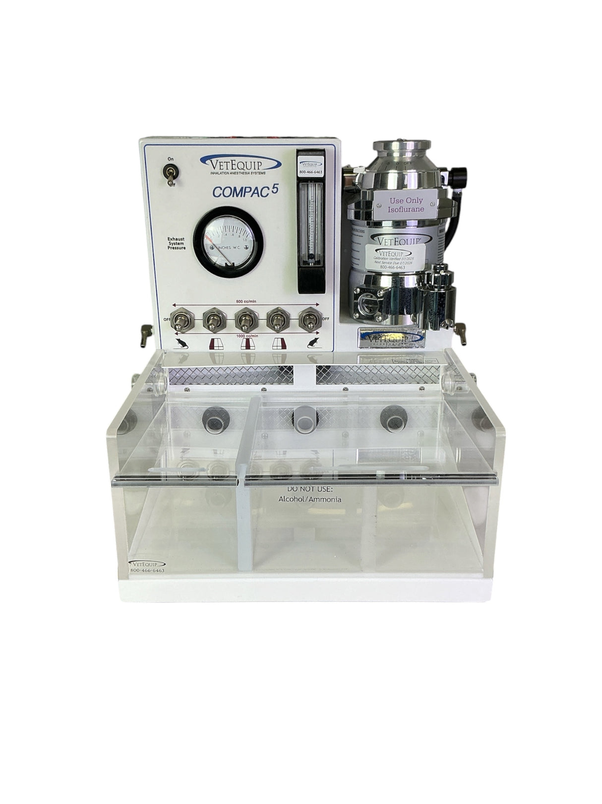 VetEquip Compac5 Isoflurane Rodent Anesthesia Center w Carbon Filter & Accessories (BO!) | Safe & Secure Shipping - Image 4