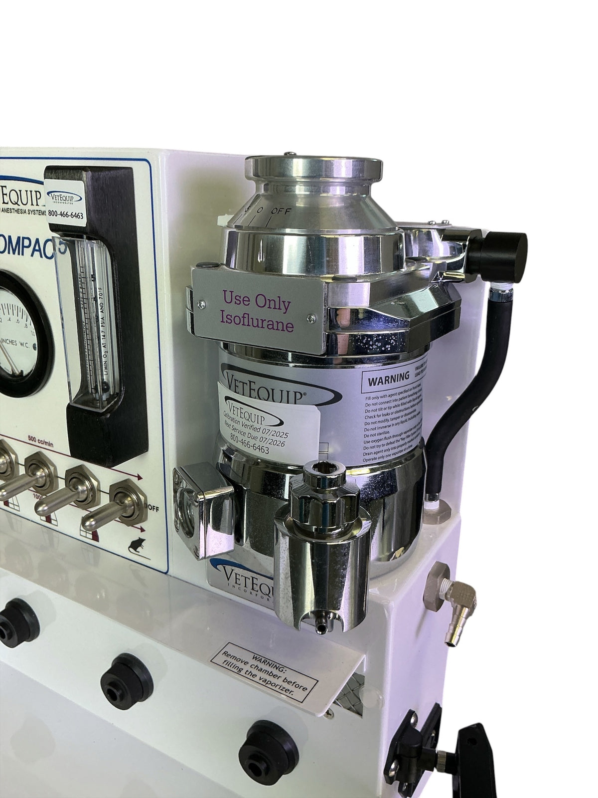 VetEquip Compac5 Isoflurane Rodent Anesthesia Center w Carbon Filter & Accessories (BO!) | Safe & Secure Shipping - Image 6