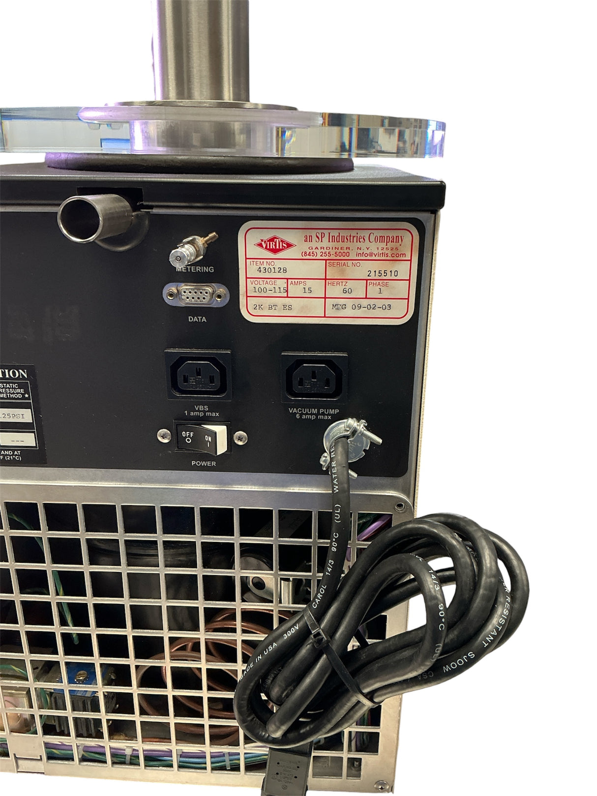 Virtis 2K BT ES Freeze Dryer Condenser System 430128 (Best Offer!) | Ships Fast from Mr. Scientific - Image 9