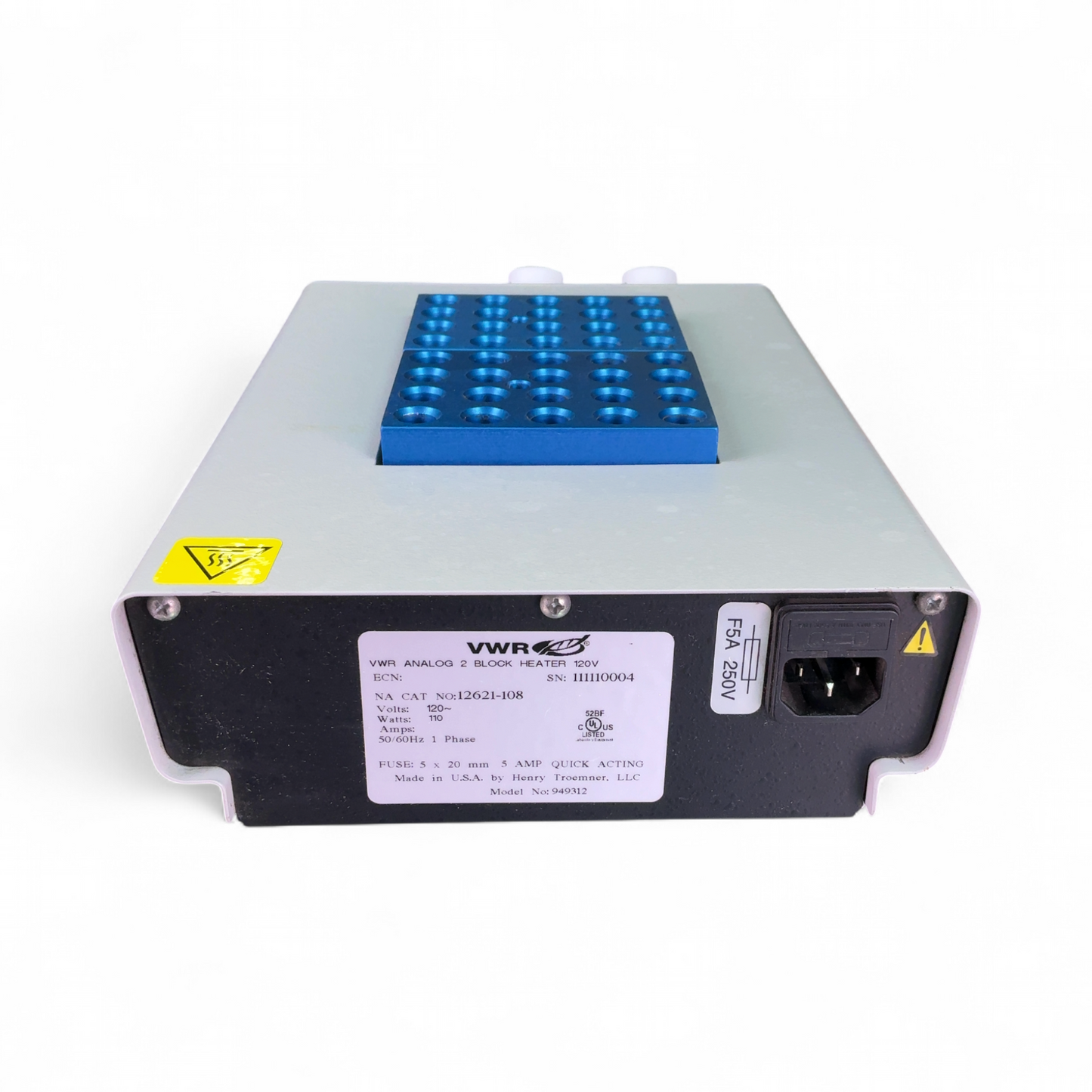 VWR 120V Analog Heatblock 12621-108 w 2x 20-Well Blocks (Best Offer!) | Safe & Secure Shipping - Image 7