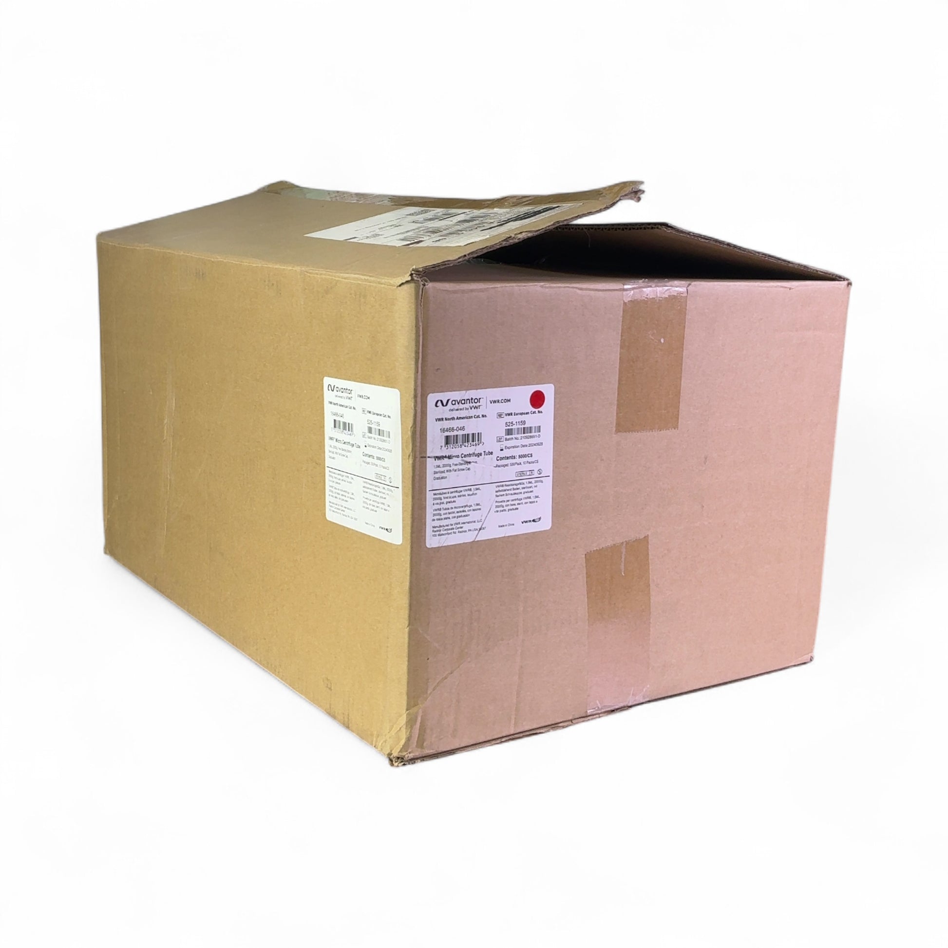 VWR Avantor 16466-046 1.5mL Micro Centrifuge Tube (Best Offer!) | Ships Fast from Mr. Scientific - Image 1