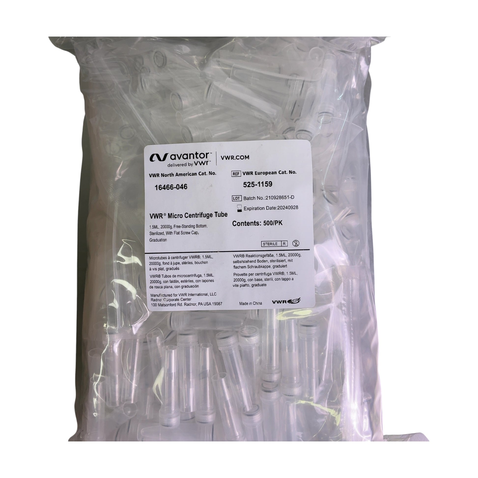 VWR Avantor 16466-046 1.5mL Micro Centrifuge Tube (Best Offer!) | Ships Fast from Mr. Scientific - Image 8
