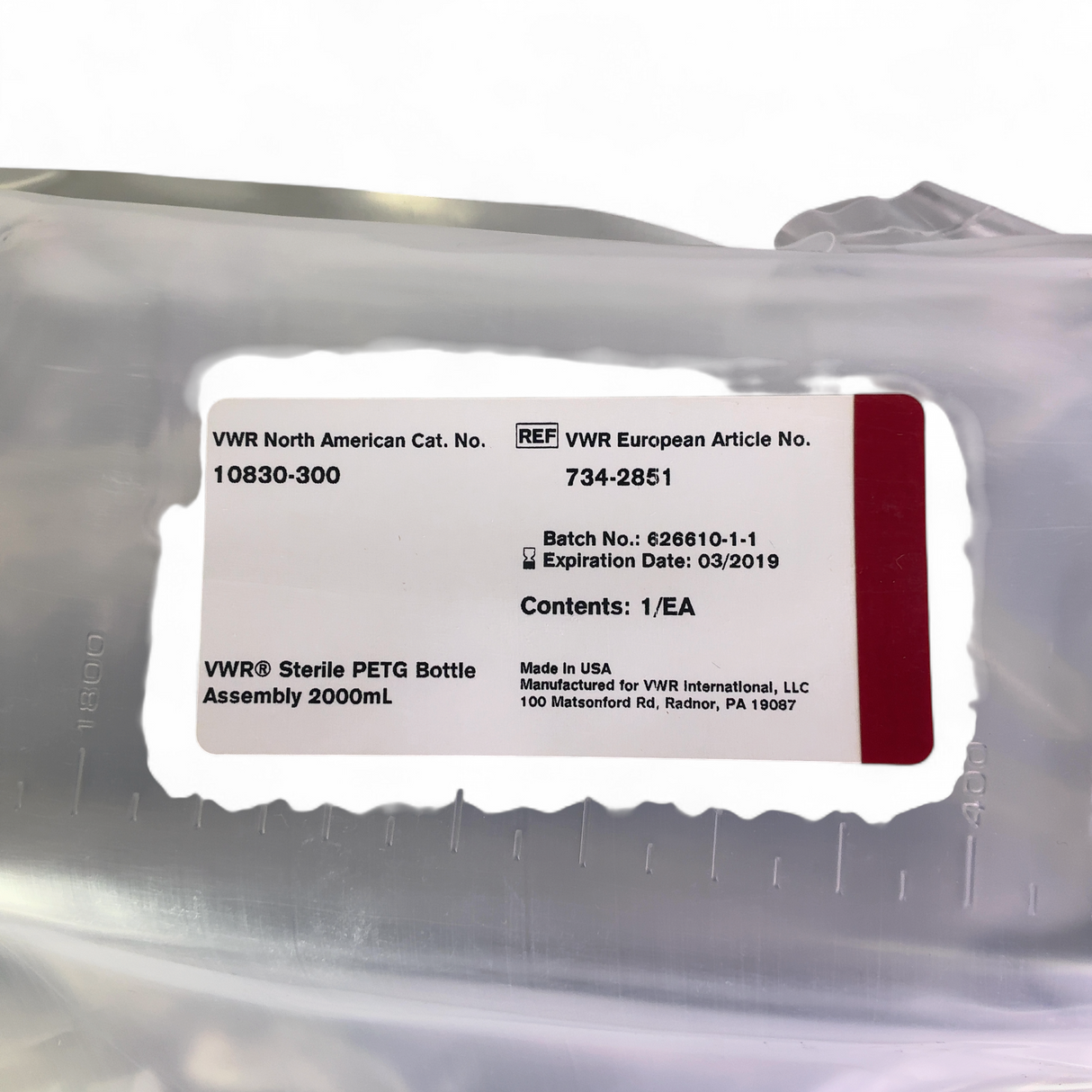 VWR Avantor Sterile PETG Bottle Assemblies - 2x Units 10830-300 | Safe & Secure Shipping - Image 5