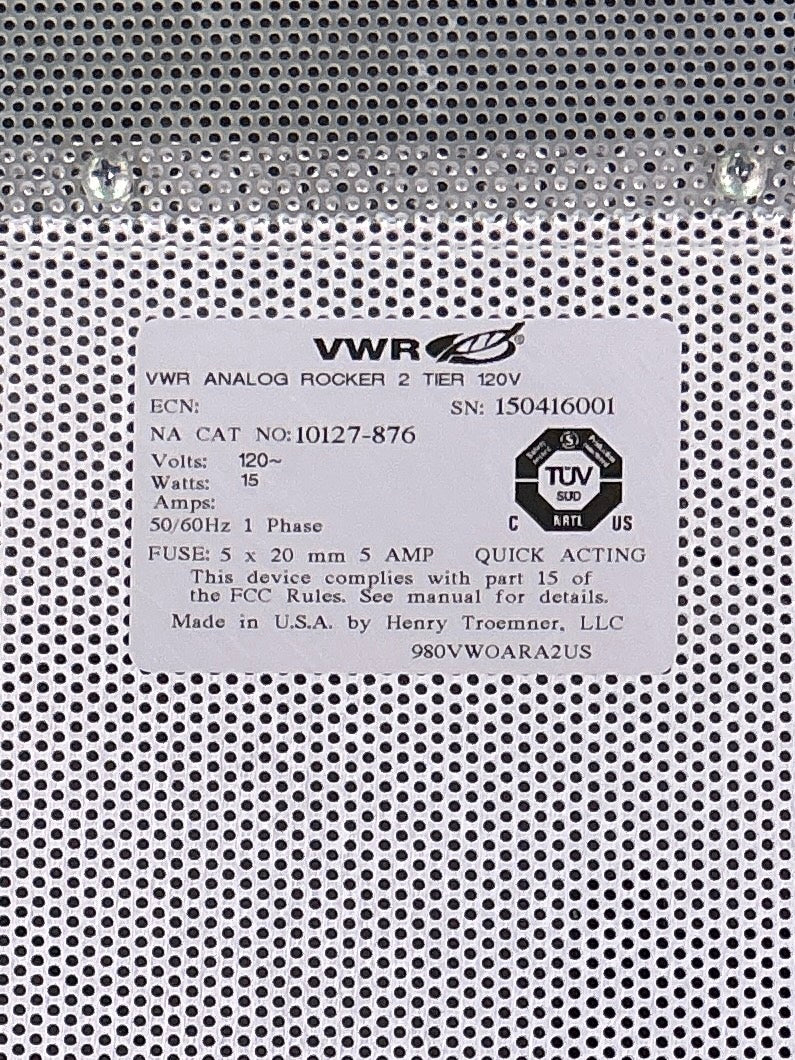 VWR Laboratory Benchtop Analog Rocker 120V 10127-876 (Best Offer!) | Order Direct and Save - Image 11