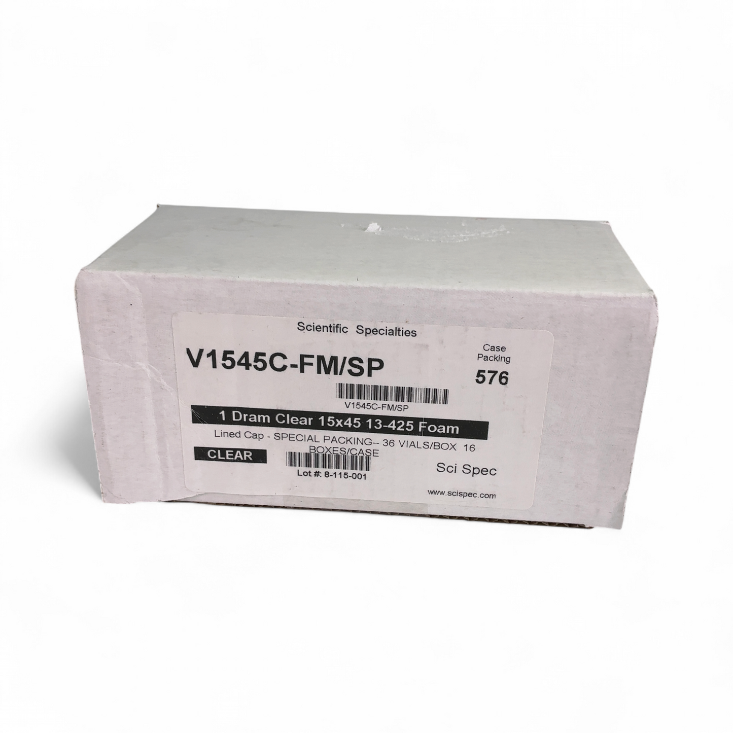 VWR Scientific Specialties 1 Dram Clear 15x45 Vials w Caps - 36/Pk V1545C-FM/SP | Safe & Secure Shipping - Image 5