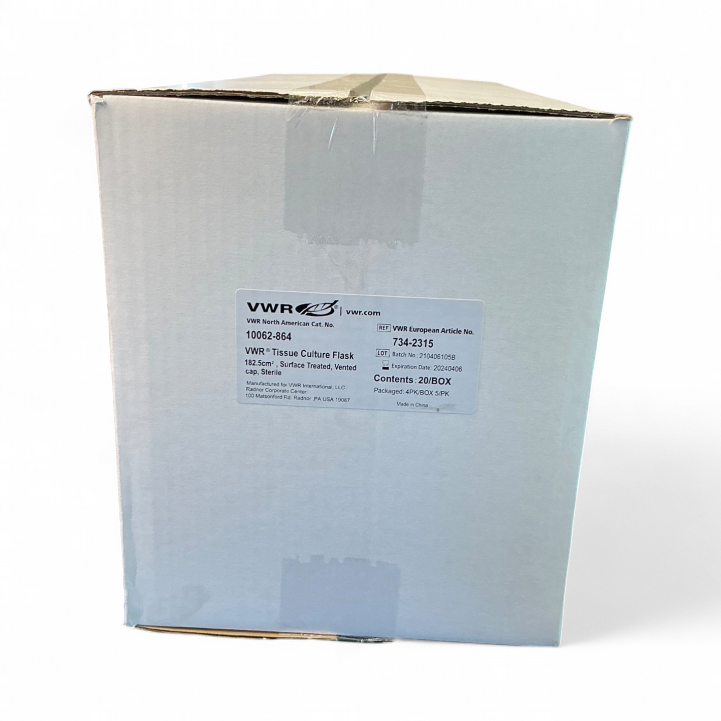 VWR Tissue Culture Flask 10062-864 182 SqCm 20/BOX (Best Offer!)  - Image 2