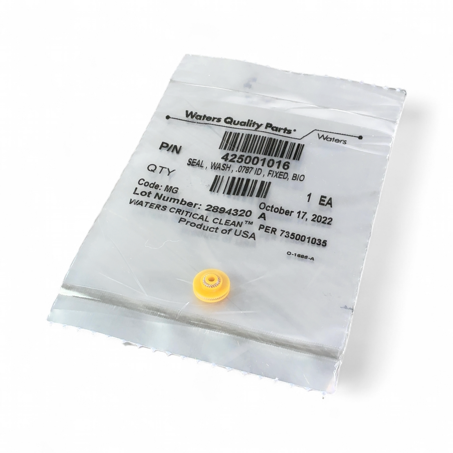 Waters 425001016 700009839 Wash Seal .0787 Fixed Bio .0787 ID Wash Seal (Best Offer!) | Safe & Secure Shipping - Image 2