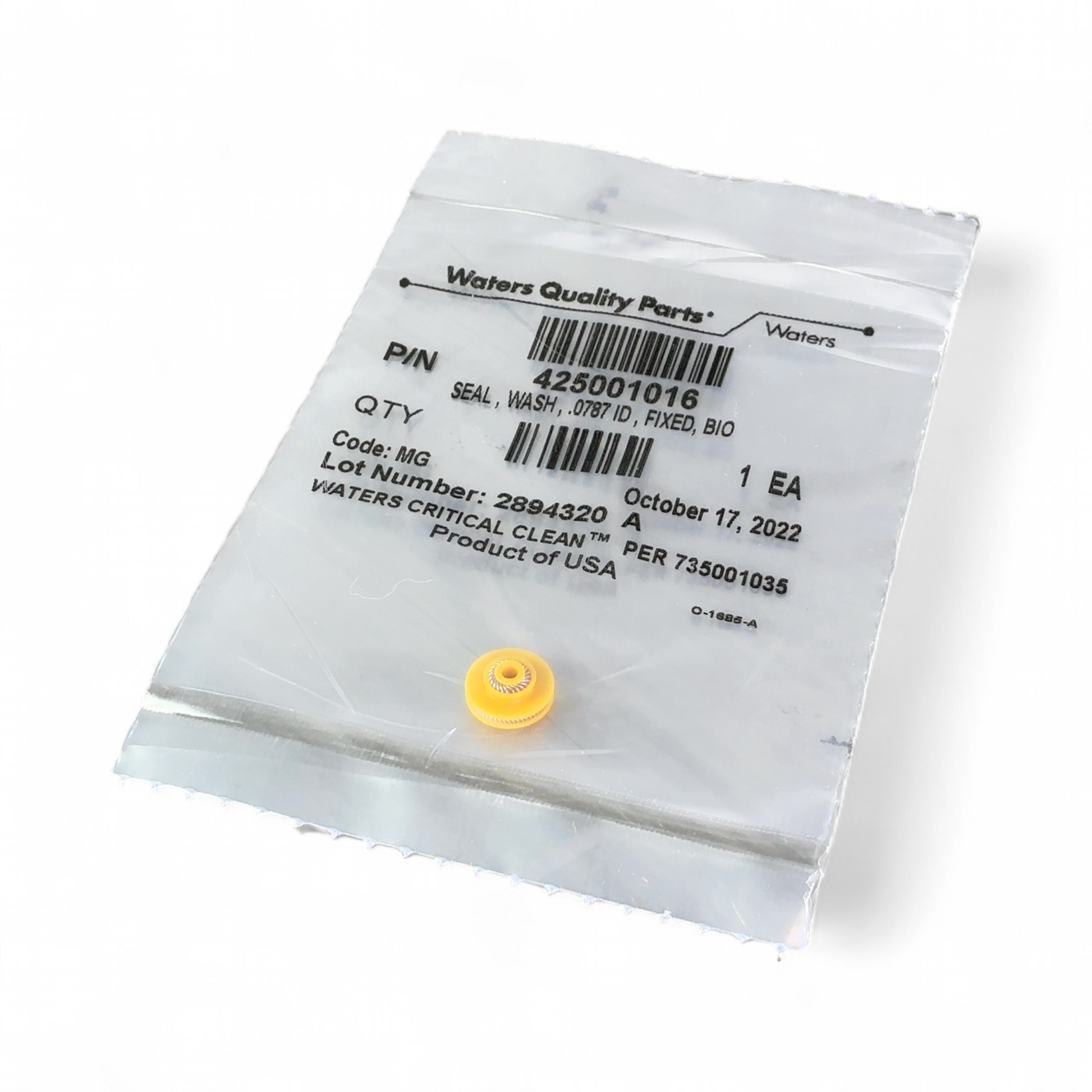 Waters 425001016 700009839 Wash Seal .0787 Fixed Bio .0787 ID Wash Seal (Best Offer!) | Safe & Secure Shipping - Image 2