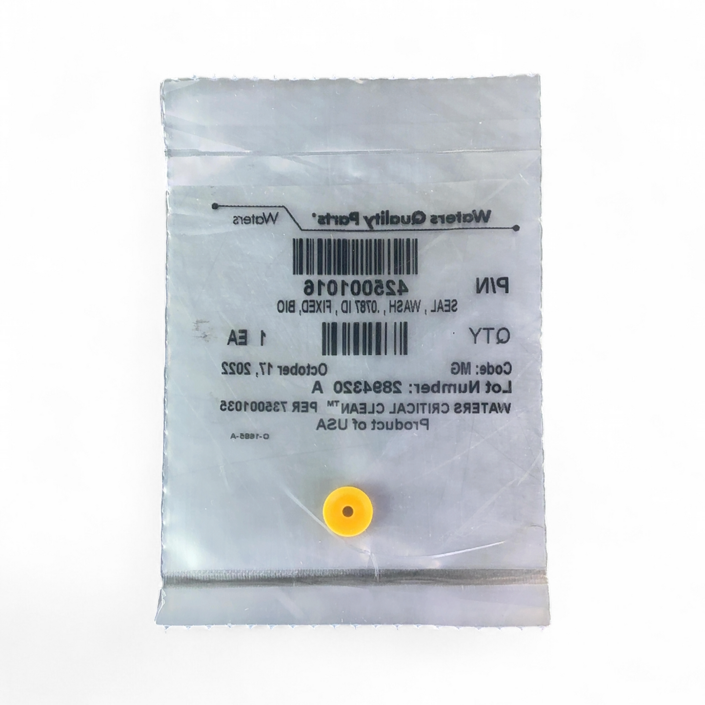 Waters 425001016 700009839 Wash Seal .0787 Fixed Bio .0787 ID Wash Seal (Best Offer!) | Safe & Secure Shipping - Image 4