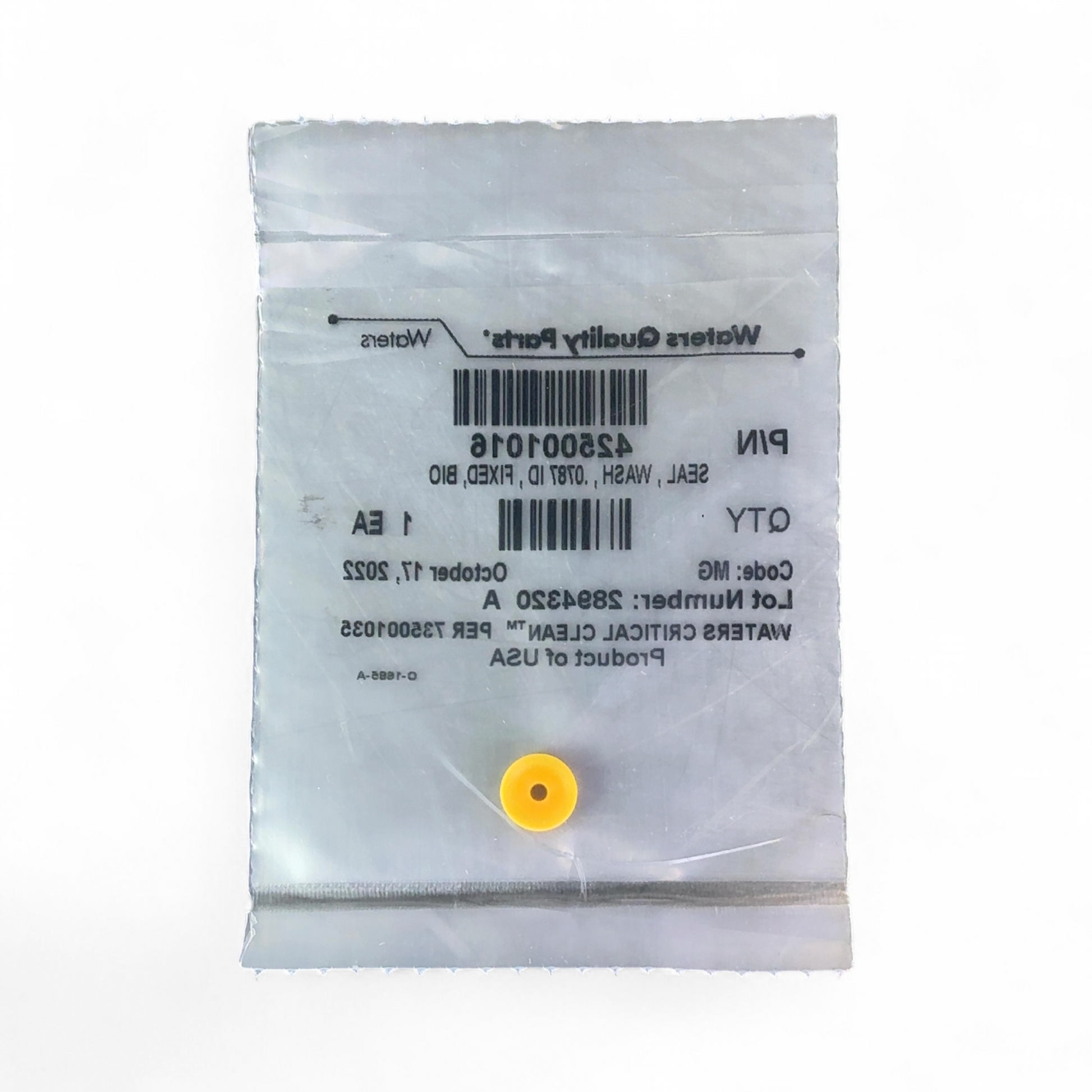Waters 425001016 700009839 Wash Seal .0787 Fixed Bio .0787 ID Wash Seal (Best Offer!) | Safe & Secure Shipping - Image 4