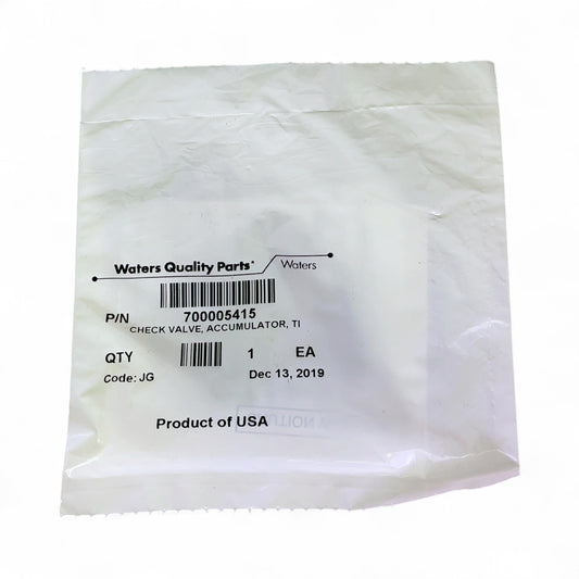 Waters 700005415 Acquity Replacement Biocompatible i2V Cartridge Check Valve Accumulator  | Ships Fast from Mr. Scientific - Image 1