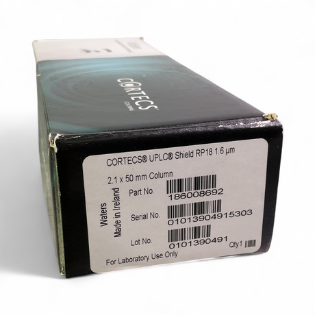Waters CORTECS UPLC Shield RP18 1.6 µm, 2.1 x 50 mm LC Column 186008692 - Image 1
