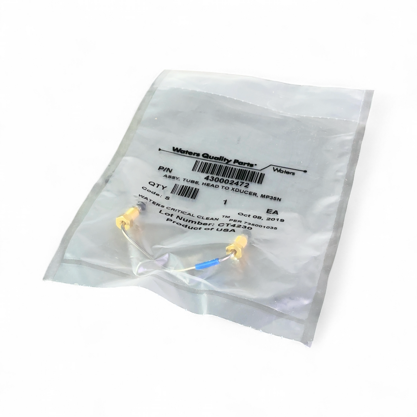 Waters Head to Transducer Tubing Assembly MP35N 430002472 Lot of 2 | Safe & Secure Shipping - Image 2