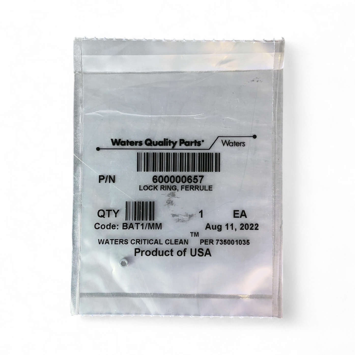 Waters Lock Ring Ferrule 600000657 700005259 BAT1/MM Lot of 4 (Best Offer!) | Mr. Scientific - Image 5