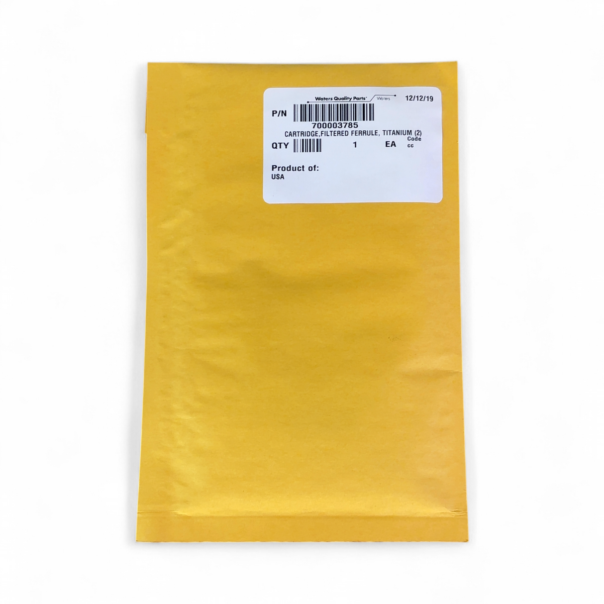 Waters Titanium Cartridge Filtered Ferrule with Lock Ring 700003785 289003474 | Order Direct and Save - Image 1