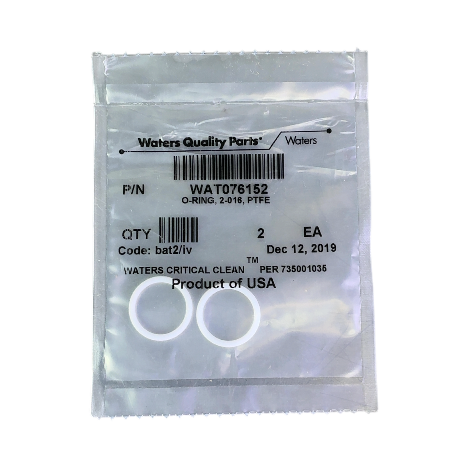 Waters WAT076152 O-Ring FEP PTFE 2-016 for Acquity Solvent Manager Pump Heads | Order Direct and Save - Image 14