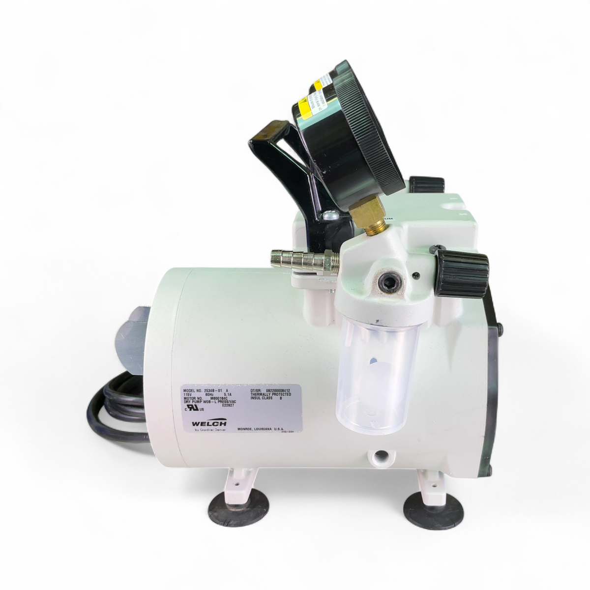 WELCH Laboratory Benchtop Dry Vacuum Pump 2534B-01 (Best Offer!) | Mr. Scientific - Image 7