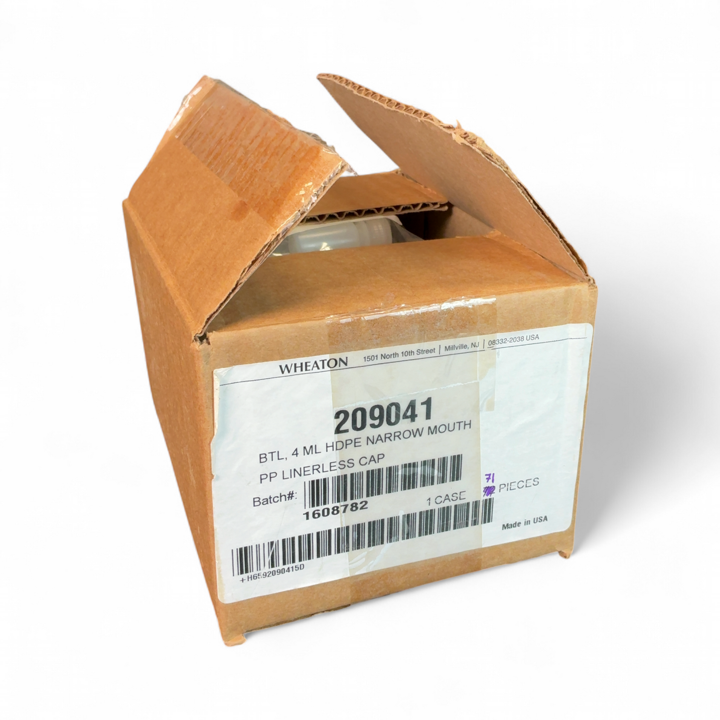 Wheaton 4mL HDPE Narrow Mouth Bottles w PP Linerless Caps 209041SP (BO!) | Safe & Secure Shipping - Image 6