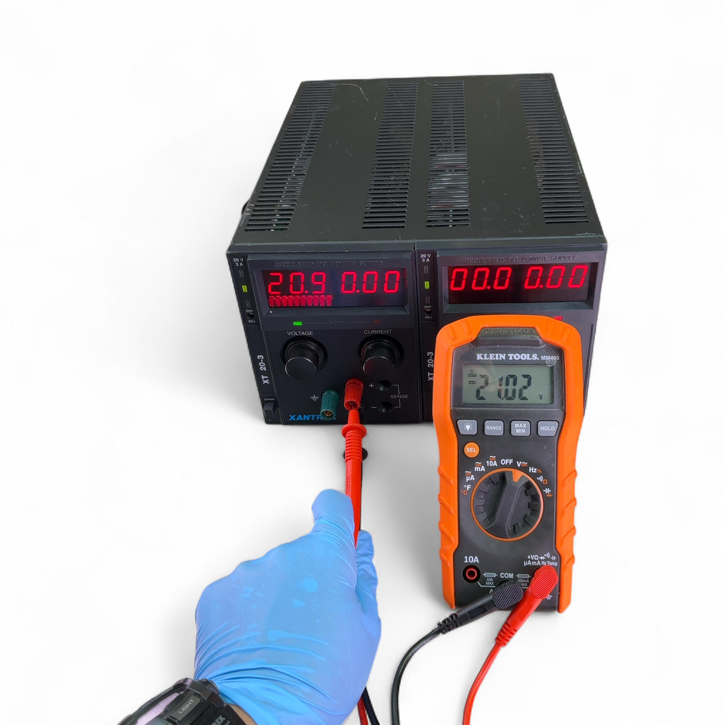 Xantrax Dual 20V Regulated DC Power Supply XTD20-3 (Best Offer!) | Order Direct and Save - Image 1