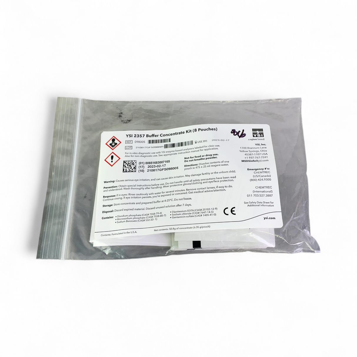 YSI 2357 098005 Buffer Concentrate Pouches Lot of 46 EXPIRED | Mr. Scientific - Image 8